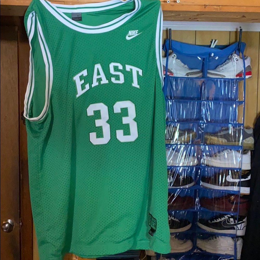 Nike Supreme Court East Green Jersey Embroidered